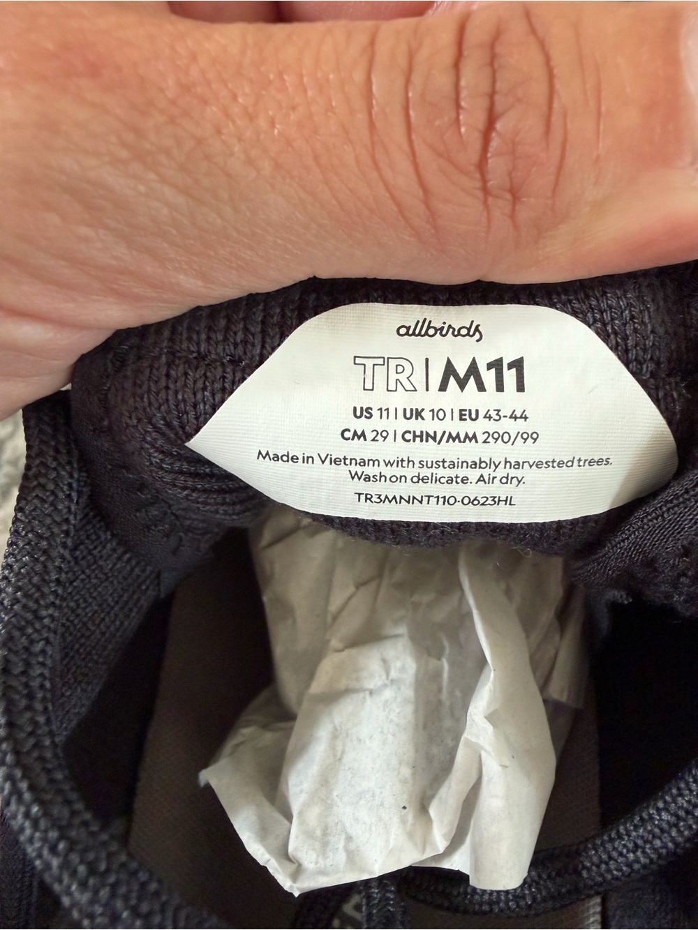 allbirds M11 Men's tree Runners — navy night new - Picture 6 of 7